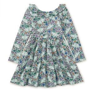 tea Floral and Moth Dress